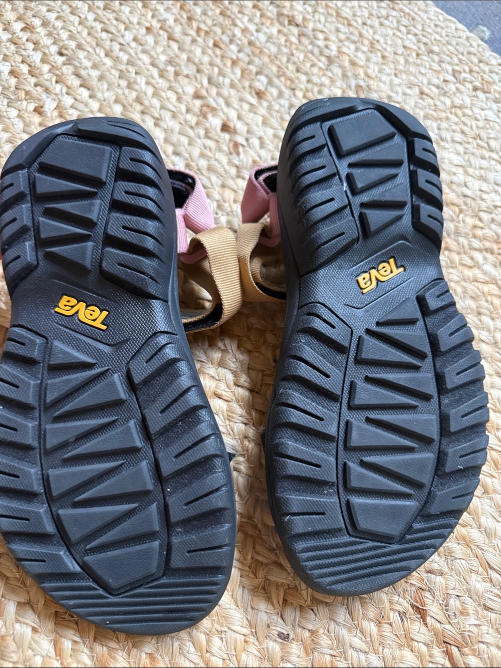 TEVA Multi-Color Sport Sandals - Black Sole, Blue, Green, Tan and Pink Straps - Picture 4 of 4